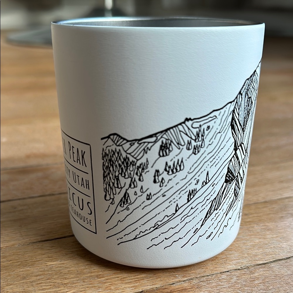 New Jupiter Peak Park City Utah Atticus Cafe MiiR 12oz mountain ski print mug - Picture 5 of 8